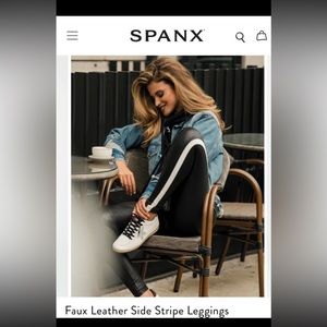 SPANX faux leather leggings